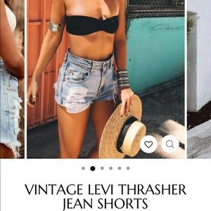 12th Tribe Vintage Levi Thrasher Jean Shorts